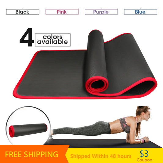 10MM Extra Thick 183cmX61cm Yoga Mats