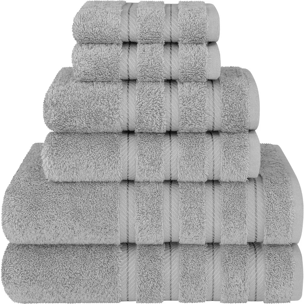 6 Piece Towel Set, 2 Bath Towels