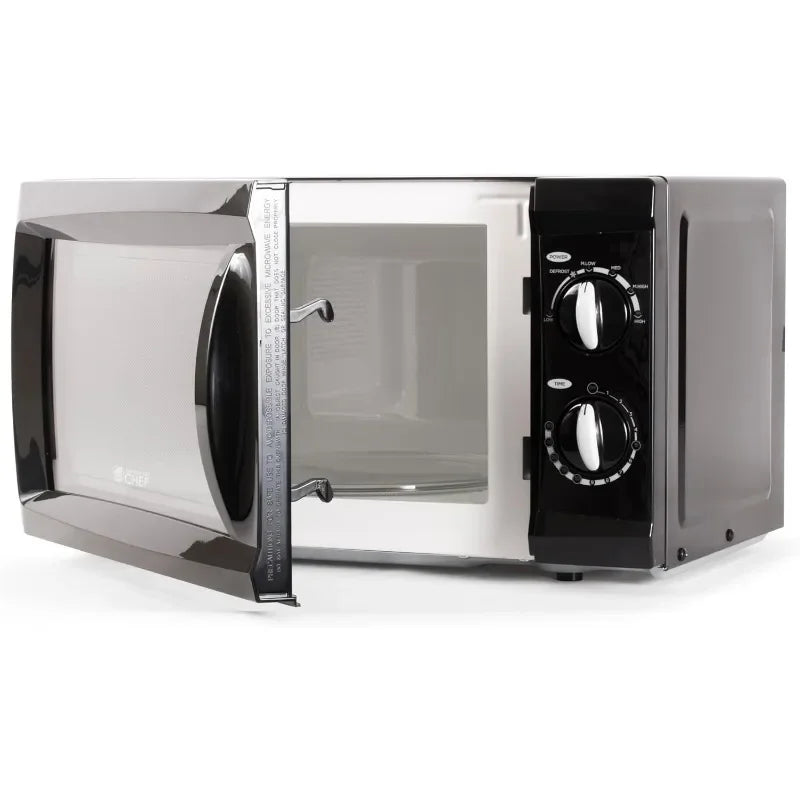 COMMERCIAL CHEF 0.6 Cubic Foot Microwave with 6 Power Levels