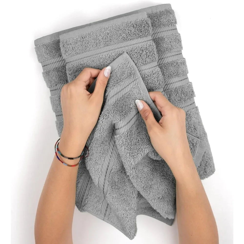 6 Piece Towel Set, 2 Bath Towels