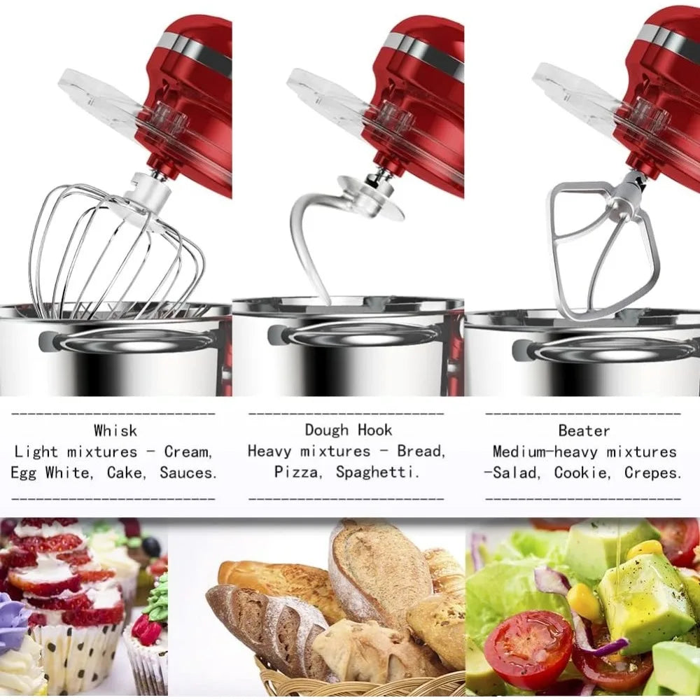 Stand Mixer,6.5-QT 660W 6-Speed Tilt-Head Food Mixer