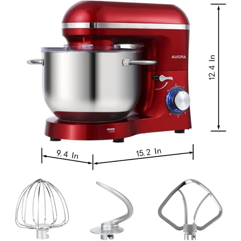 Stand Mixer,6.5-QT 660W 6-Speed Tilt-Head Food Mixer