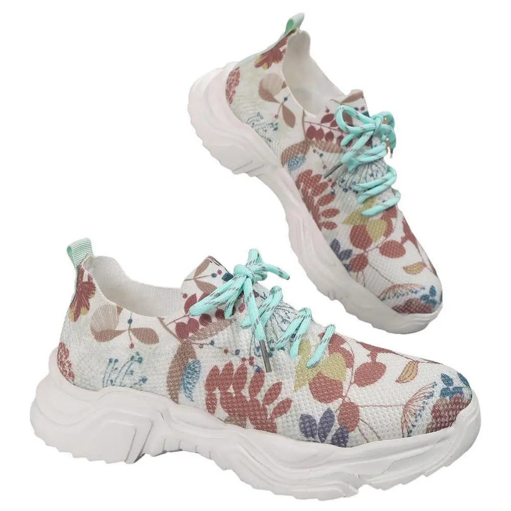 Women's Floral Print Sneakers Orthopedic