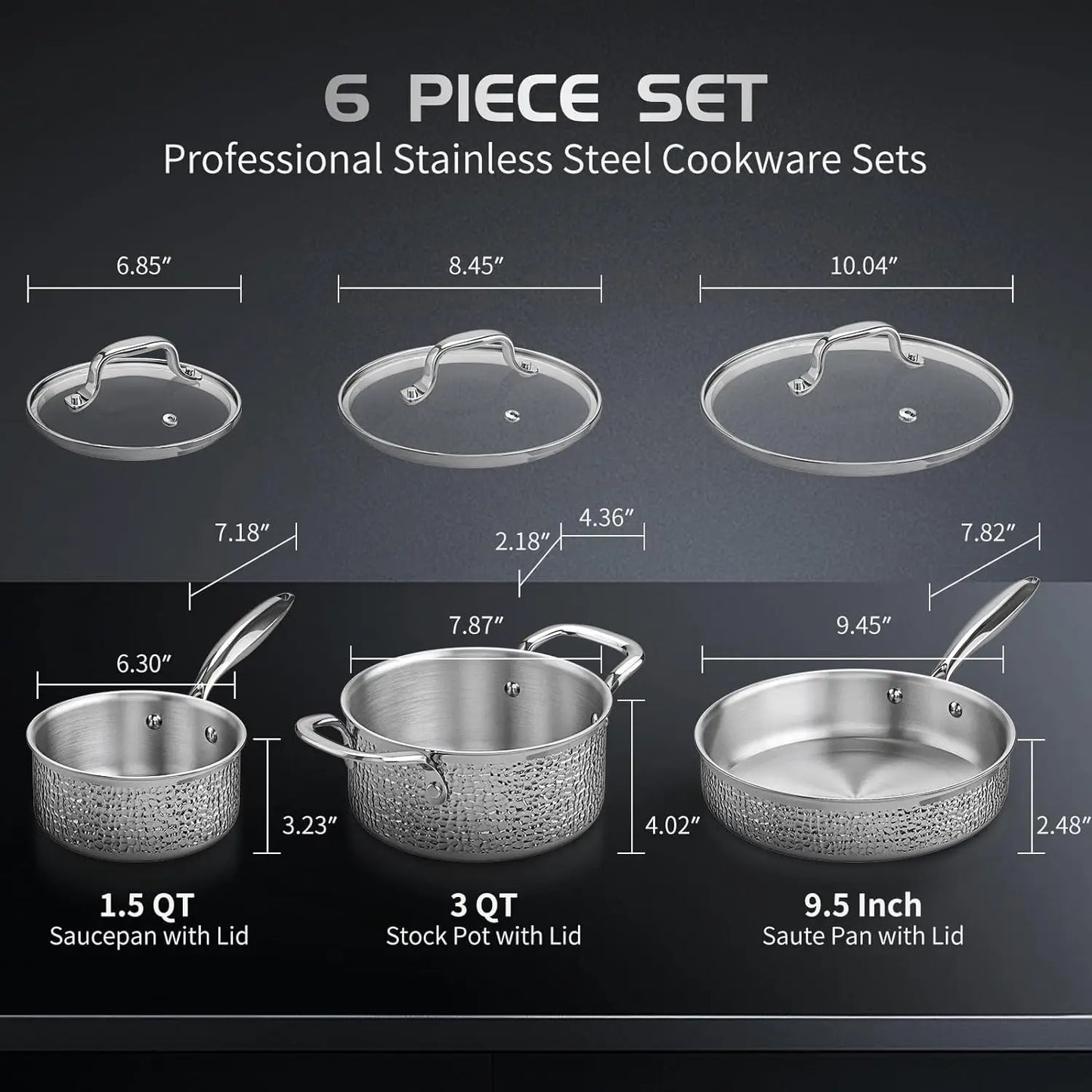 Stainless Steel Pots and Pans Set