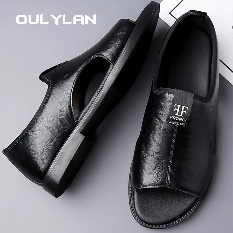 Man Sandals Designer Fashion Leather